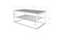 Hanah Home Asude - Pine Mesa de Café Industrial PineBlack